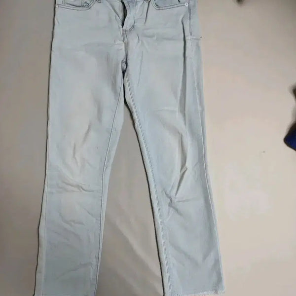 [BUNJANG] Whiskey Jean Cut-off Light Wash Stretch Denim Pants / 최종가격내림)위스키진 컷오프 아이스청 연청 스판 데님 팬츠