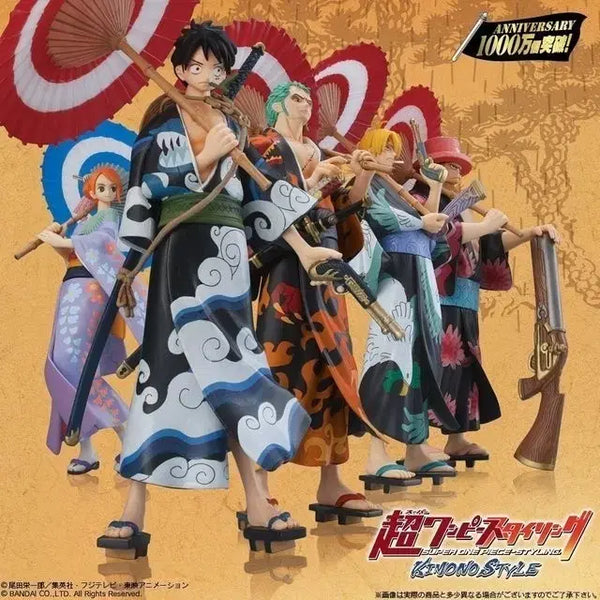 [BUNJANG] Bandai One Piece Styling Kimono Set (5 Figures) / 반다이 초원피스 스타일링 기모노 5종세트
