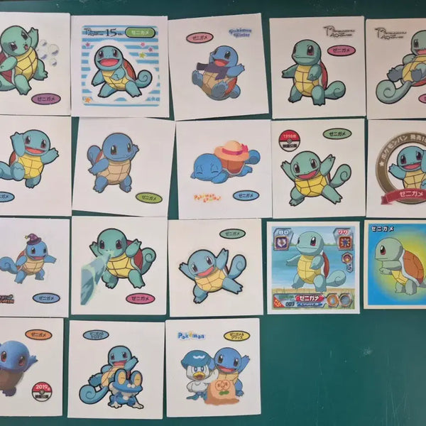 [BUNJANG] Japanese Pokemon "Tadacaseal" Stickers - Squirtle Series / (꼬부기)포켓몬 일판 씰 일본 띠부씰 띠부실 띠부 No.007