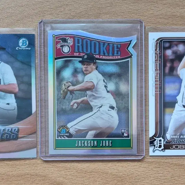 [BUNJANG] MLB Topps Bowman Detroit Jackson Jobe 3-Card Lot / MLB 탑스, 바우만 디트로이트 잭슨 조브 카드 3장랏 판매