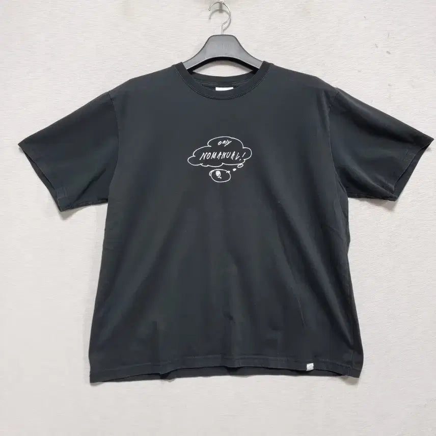 [BUNJANG] No Manual Round Short Sleeve T-Shirt (Men's L / Black) / 노메뉴얼 라운드 반팔 남105 ㅡ0429