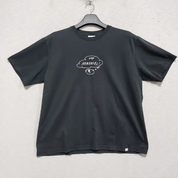 [BUNJANG] No Manual Round Short Sleeve T-Shirt (Men's L / Black) / 노메뉴얼 라운드 반팔 남105 ㅡ0429