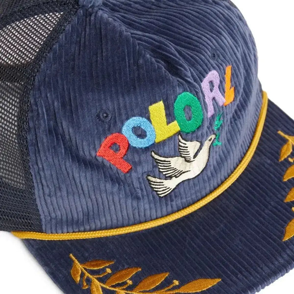 [BUNJANG] Polo Ralph Lauren Embroidered Corduroy Trucker Cap / 폴로 랄프로렌 임브로이드 코듀로이 트러커 캡