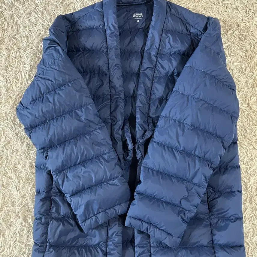 [BUNJANG] Musinsa Standard Lightweight Padded Gown Navy / 무신사 스탠다드 경량 패딩 가운 네이비