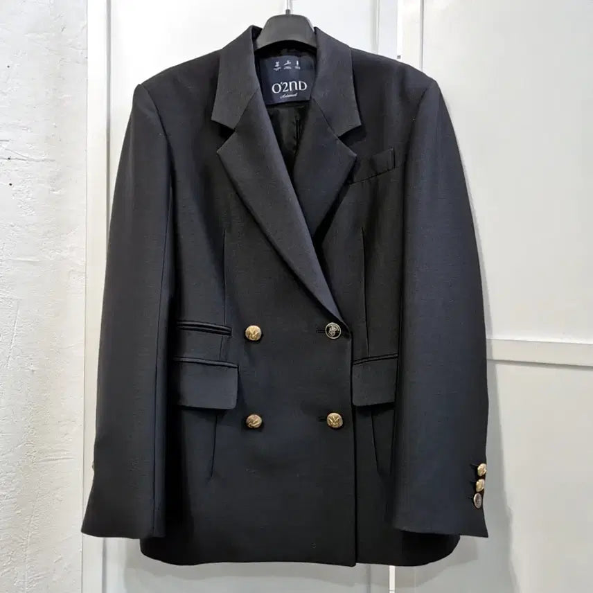 [BUNJANG] OAS2ND Double Button Blazer Jacket / 오즈세컨 더블 버튼 블레이저 자켓