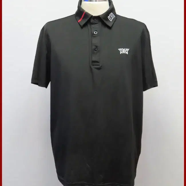 [BUNJANG] PXG Golf Black Short Sleeve Polo Shirt Size 100 / PXG골프/검정색 반팔티셔츠/100사이즈/따봉구제(A-13)