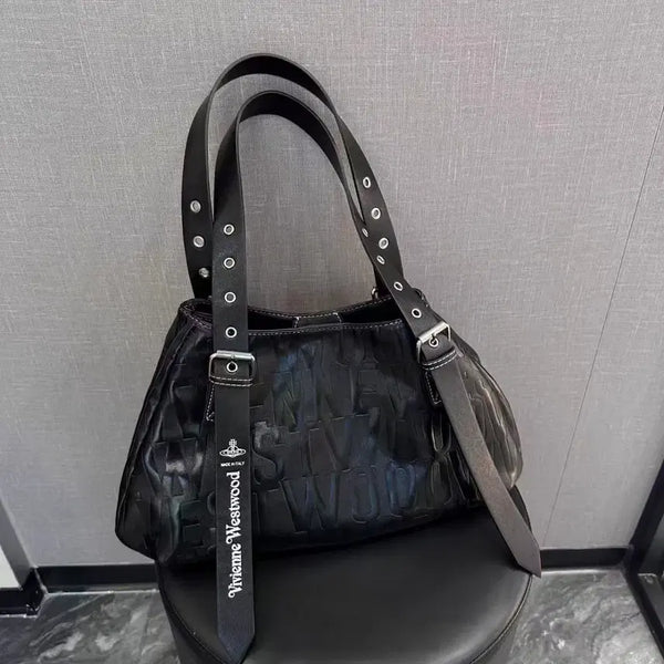 [BUNJANG] Vivienne Westwood Logo Pattern Women's Shoulder Tote Bag / 비비안웨스트우드 여성숄더백 토트백 비비안로고무늬