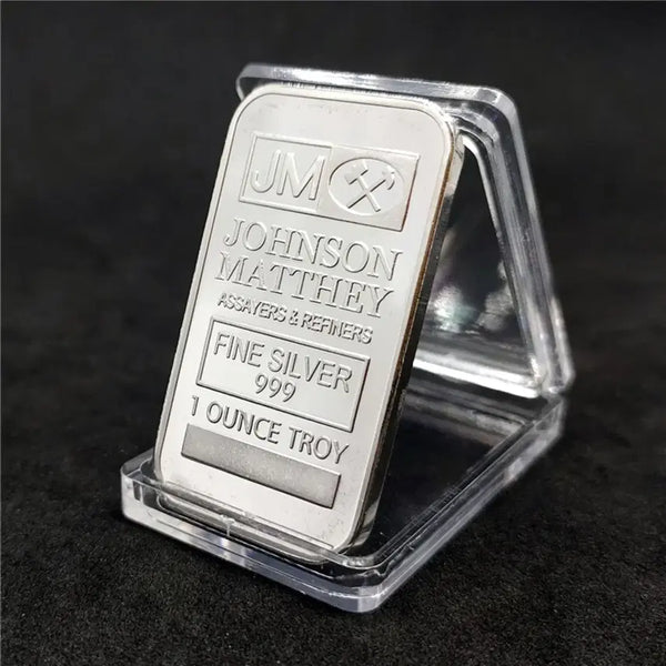 [BUNJANG] Johnson Matthey Replica Silver Bar 1oz Commemorative Coin / 영국 런던 존슨 매티 레플리카 실버바 1oz 기념 코인 수집용 선물