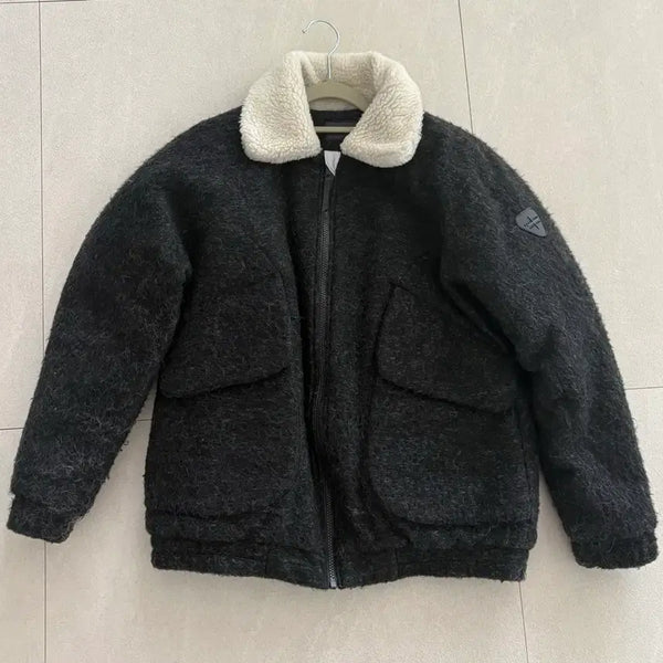 [BUNJANG] Gertrude + Gaston Fur Collar Wool Blouson Jumper / 제르트루드 앤 가스통(Gertrude+Gaston) 퍼 칼라 울 블루종