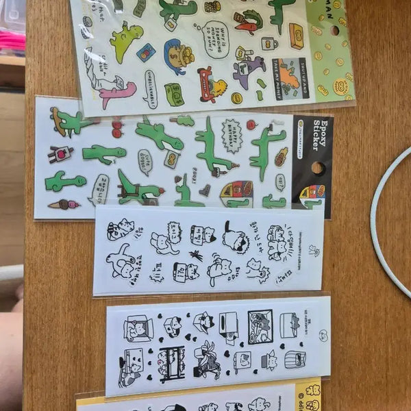 [BUNJANG] Assorted Cute Stickers for Journaling / 스티커 이것저것