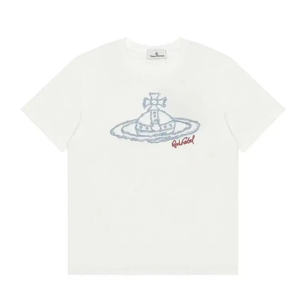 [BUNJANG] Vivienne Westwood White Crewneck T-Shirt (Unisex) / 비비안웨스트우드 화이트라운드넥 반팔티셔츠 남녀공용