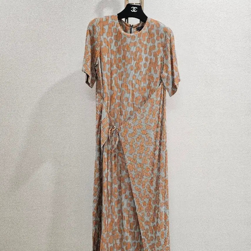 [BUNJANG] COS Polka Dot Striped Wrap Style Dress / cos