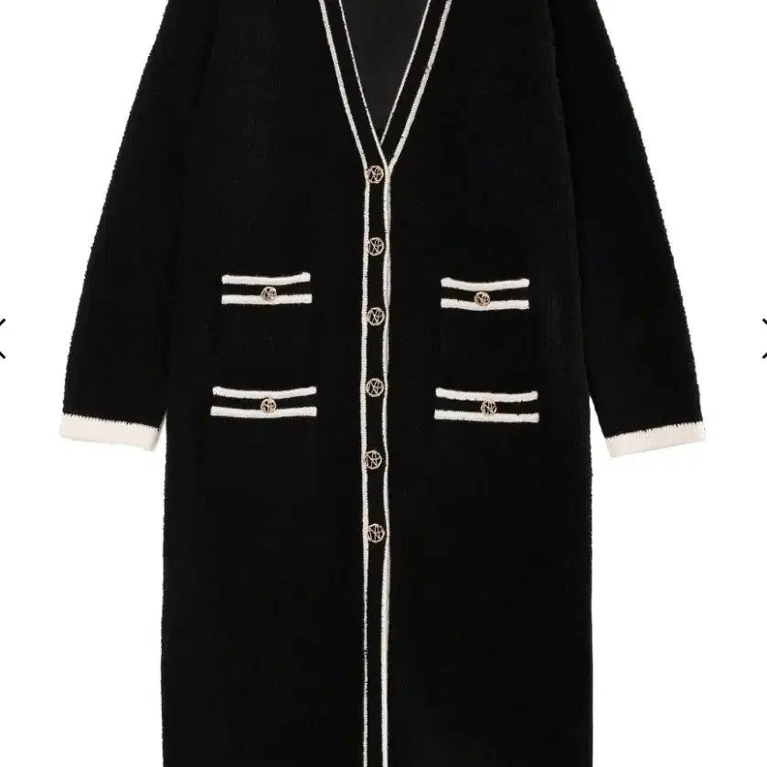[BUNJANG] Number Project No. 513 Contrast Trim Long Cardigan / 넘버프로젝트 no.513 콘트라스트 트림 롱 가디건(각각)