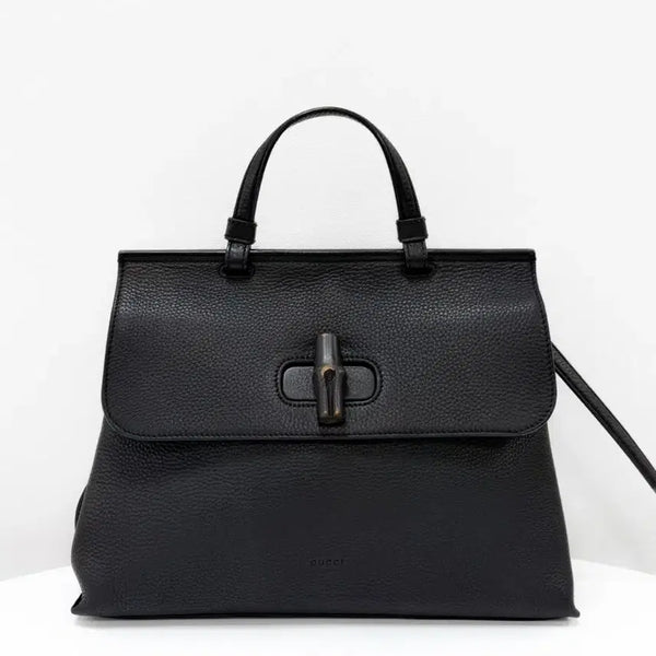 [BUNJANG] Gucci Bamboo 2WAY Top Handle Tote Bag / 구찌 뱀부 2WAY 탑 핸들 토트백