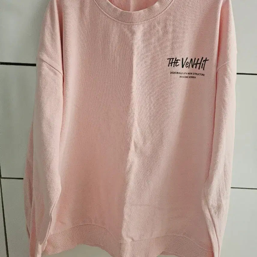 [BUNJANG] Women's Pink Sweatshirt (L) / 핑크 맨투맨 L