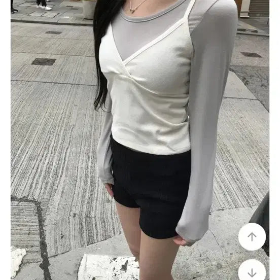 [BUNJANG] Layered Cami Top Set / 레이어드 나시 탑 세트