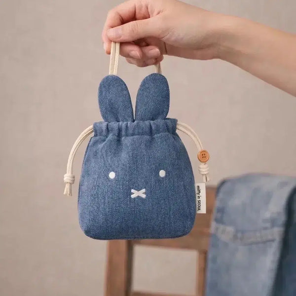 [BUNJANG] Miffy Denim Pouch - Seongsu Limited Edition, New Unsealed / (성수 한정)성수 데님 미피 파우치 - 정품 미개봉 새상품