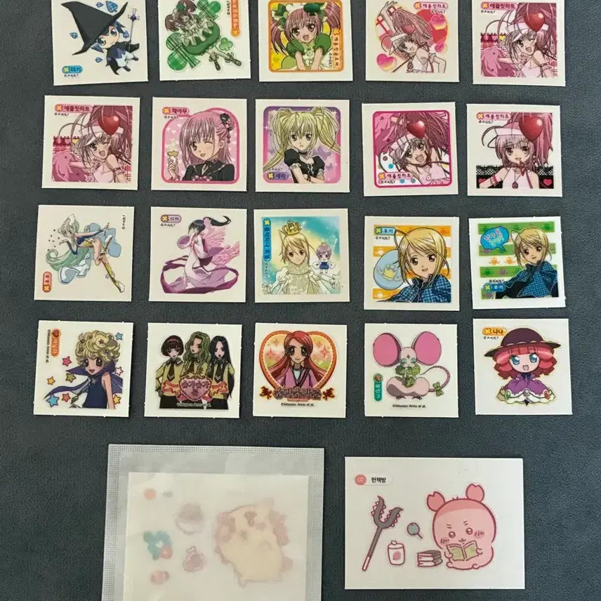 [BUNJANG] Shugo Chara! & Sugar Sugar Rune Sticker Bundle / 애니 띠부씰스티커 슈가슈가룬 캐릭캐릭체인지 캐캐체 슈슈룬 교환