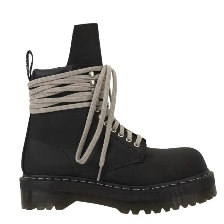 [BUNJANG] Dr. Martens x Rick Owens Quad Sole Steel Toe Boots Black / 닥터마틴 x 릭 오웬스 쿼드 솔 스틸 토 부츠 블랙