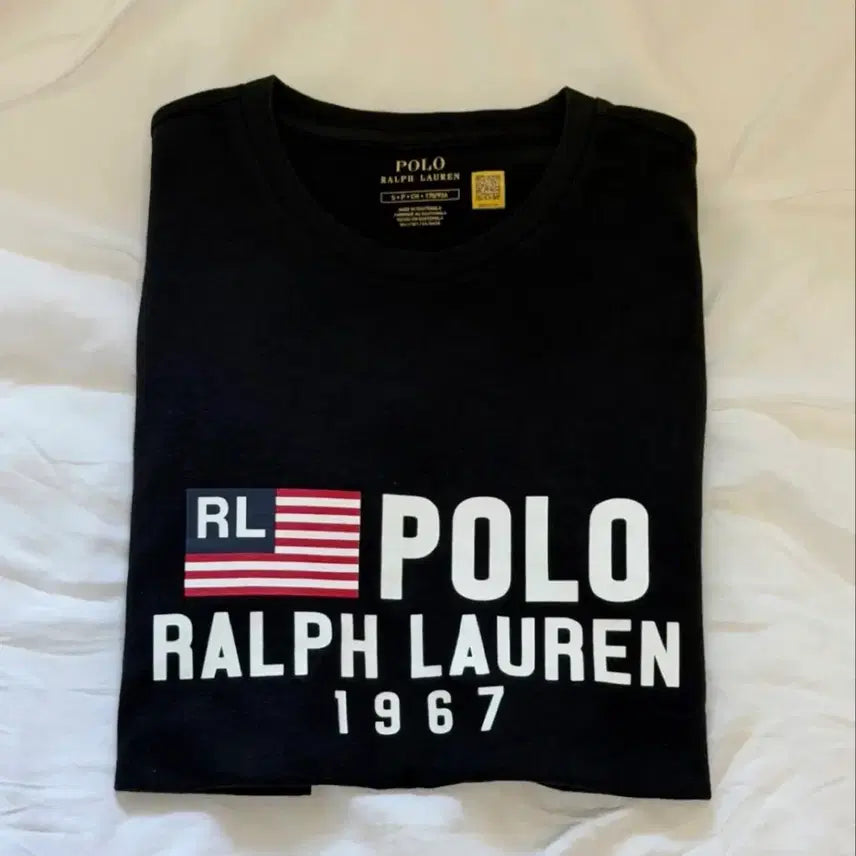[BUNJANG] Polo Ralph Lauren Mini Flag Short Sleeve T-Shirt (Unisex S) / [새 상품] 폴로랄프로렌 미니 성조기 반팔티셔츠 s(남녀공용)