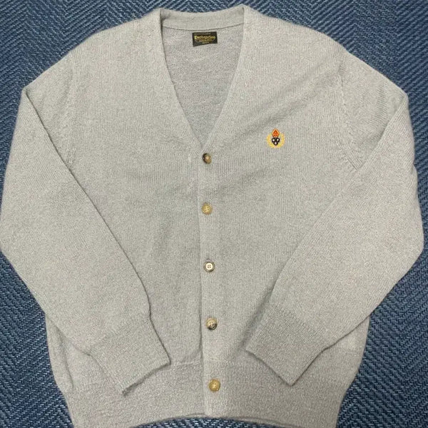 [BUNJANG] Heritagefloss Superkid Mohair Cardigan Sky M / 헤리티지플로스 수퍼키드 모헤어 가디건 스카이 m