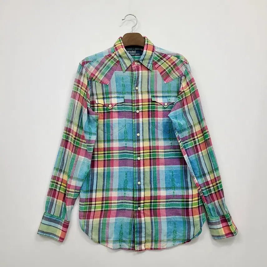 [BUNJANG] Polo Ralph Lauren Multicolor Check Shirt XS / 폴로 랄프로렌 멀티컬러 체크 셔츠/165(XS)/앨리스/1156