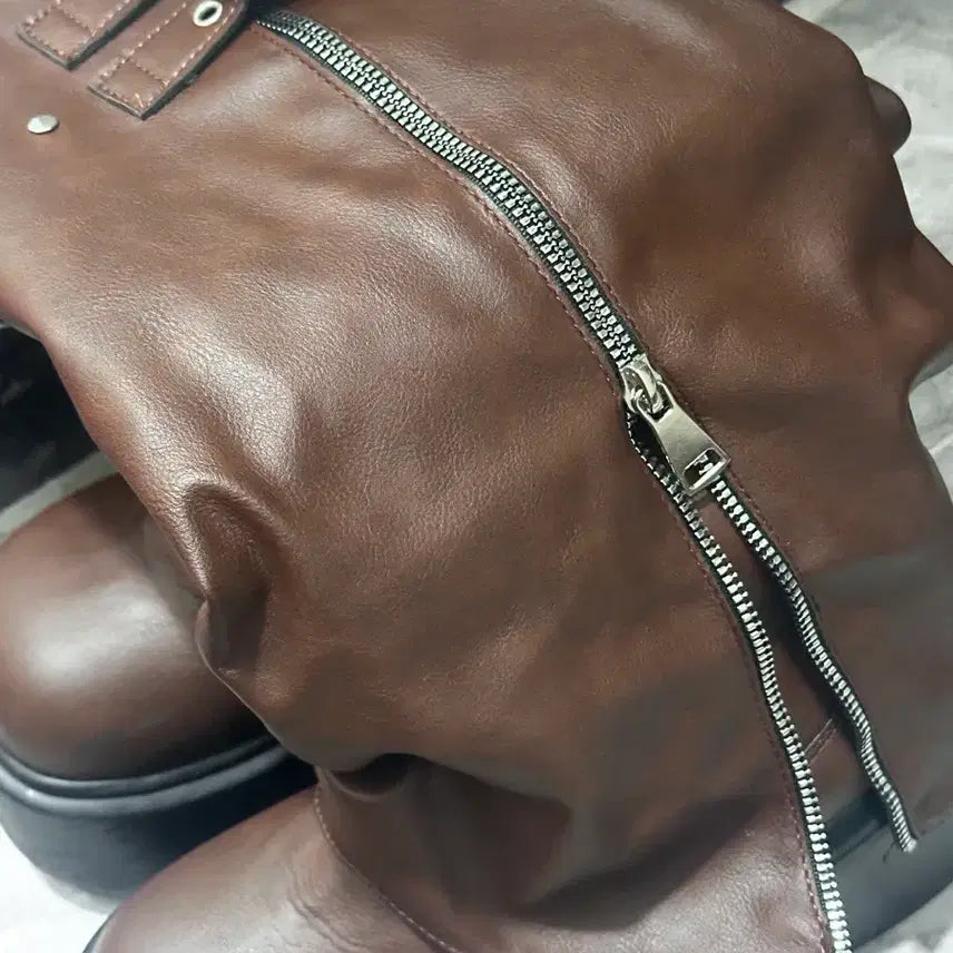 [BUNJANG] Leg Warmers Boots - Brown / 레그워머 부츠 브라운