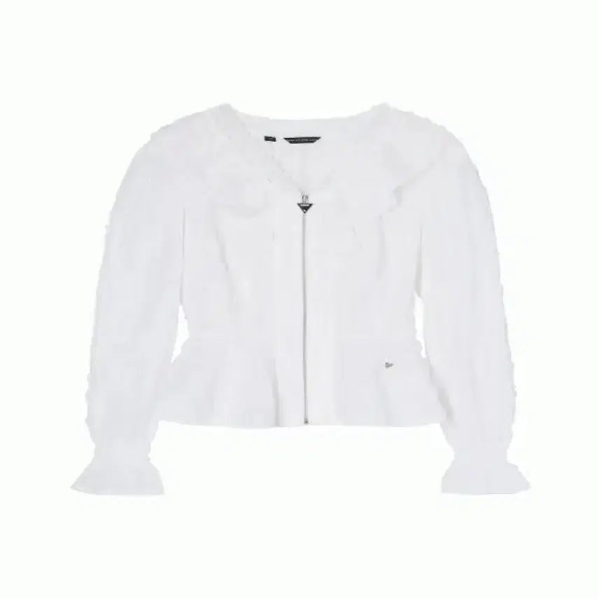 [BUNJANG] Guess Lace Zip-Up Blouse / Guess 게스 레이스 블라우스 집업
