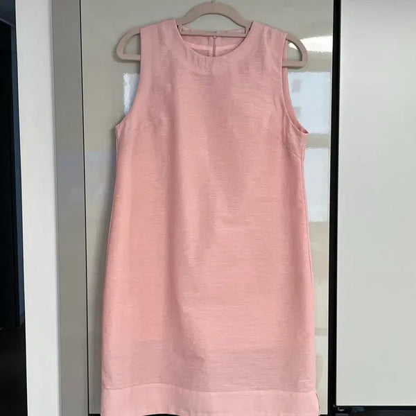 [BUNJANG] Berryu Linen Sleeveless Dress (Light Pink) / 배리유 린넨 원피스