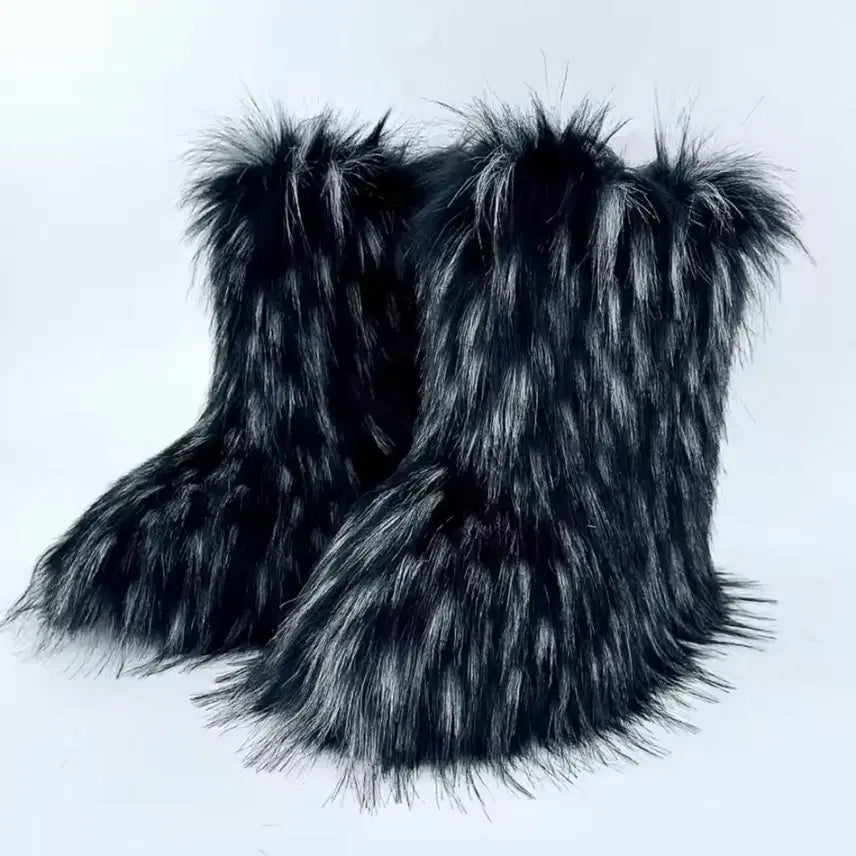 [BUNJANG] Women's Fur Boots Size 42 / 털부츠 42