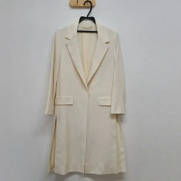 [BUNJANG] AllSaints Ivory Cotton Split Detail Long Jacket / 올세인츠 트임 자켓 55