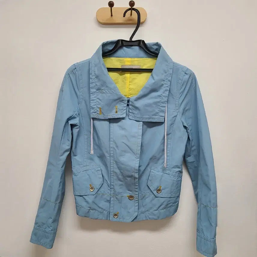 [BUNJANG] Light Blue Cotton String Jacket / 시스템 코튼 자켓 55