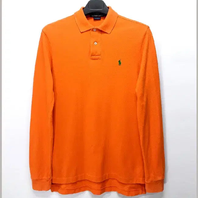 [BUNJANG] Ralph Lauren Polo Authentic Orange Cotton Pique Polo Shirt / 랄프로렌 폴로 POLO 정품 카라 티셔츠 95 H-558