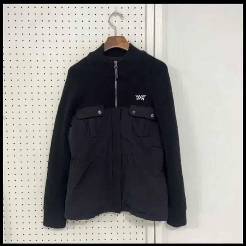 [BUNJANG] PXG Black Knit Poly-Hybrid Jacket (Size S) / PXG 블랙 니트 폴리하이브리드 자켓S