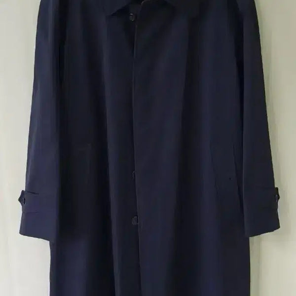 [BUNJANG] Burberry Dark Navy Balmacaan Trench Coat / 버버리 다크 네이비 발마칸 트렌치코트