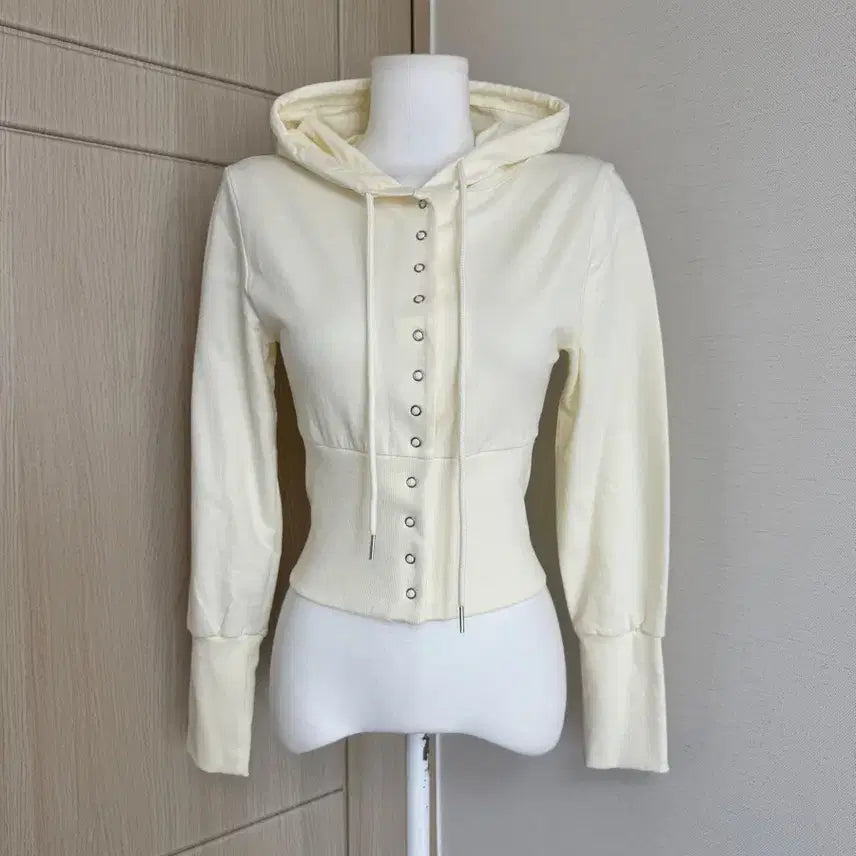 [BUNJANG] Button-Up Hooded Zip-Up Jacket / 새상품) 버튼업 후드집업