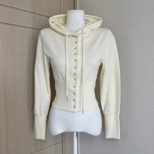 [BUNJANG] Button-Up Hooded Zip-Up Jacket / 새상품) 버튼업 후드집업