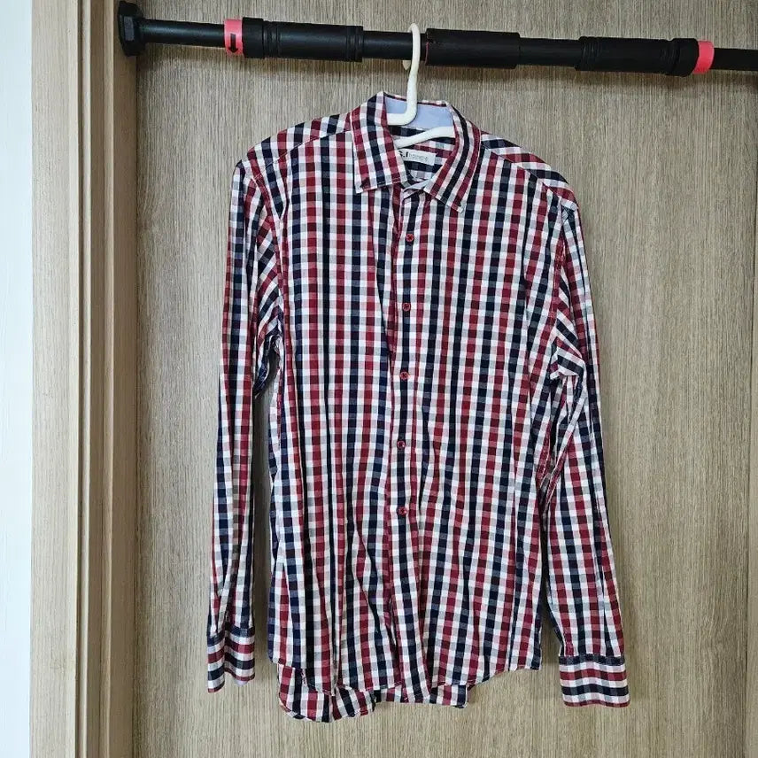 [BUNJANG] Men's Long Sleeve Checkered Shirt / 체크 남방 셔츠 긴팔