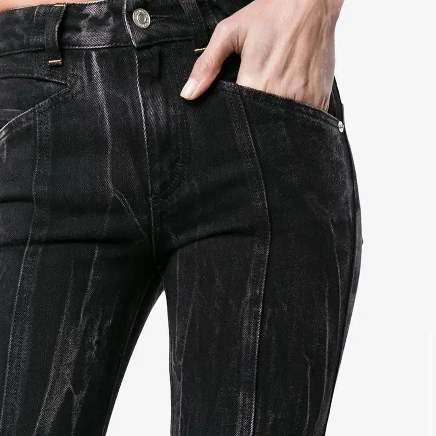 [BUNJANG] Givenchy Black Washed Straight Fit Denim Jeans - Size 34 / 정품*지방시 블랙 워싱 스트레이트 핏 데님 34