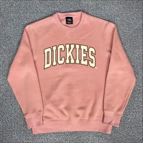 [BUNJANG] Dickies Pink Logo Sweatshirt / 디키즈 핑크 로고 맨투맨