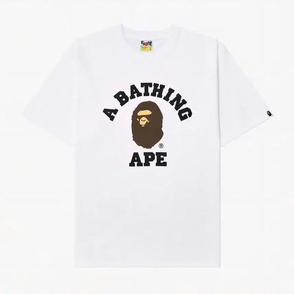 [BUNJANG] BAE BAPE College Logo T-Shirt Unisex / 무료배송 )BAE 베이프 컬리지 로고 반팔티 남여공용 무료배송