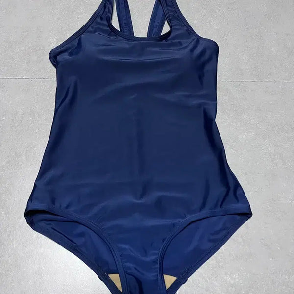 [BUNJANG] Japanese School Swimsuit (Sukumizu) - Navy / 일본 학교수영복 스쿠미즈