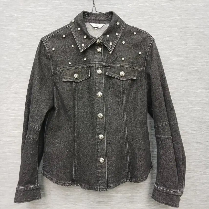 [BUNJANG] Obzeu Black Denim Jacket (Size 82) / 4827 한섬 오브제 흑청 자켓 82