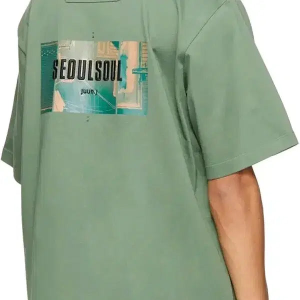 [BUNJANG] Juun.J Seoul Soul Short Sleeve T-Shirt L / 준지 서울소울 반팔 티셔츠 L