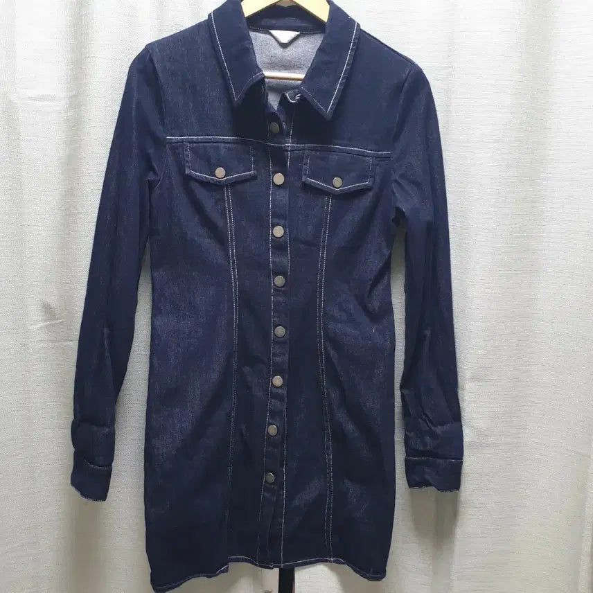 [BUNJANG] Rirri & Co. Dark Wash Denim Dress / [리리앤코] 존예 청 원피스 진청 데님 원피스