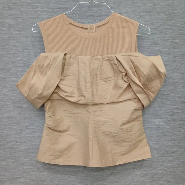[BUNJANG] Hansome Open Shoulder Blouse Size 66 / 4835 한섬 오픈숄더 블라우스 66