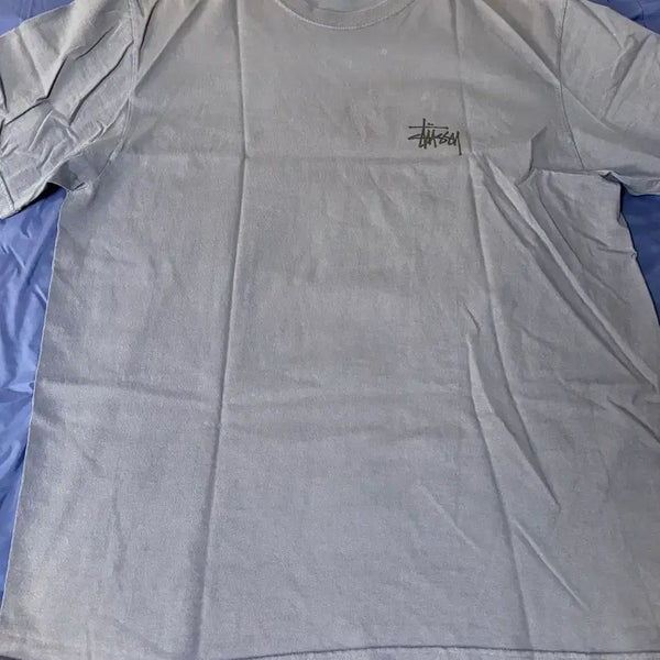 [BUNJANG] Stussy Indigo Short Sleeve T-Shirt - Size L / 스투시 반팔 인디고(남색?)L