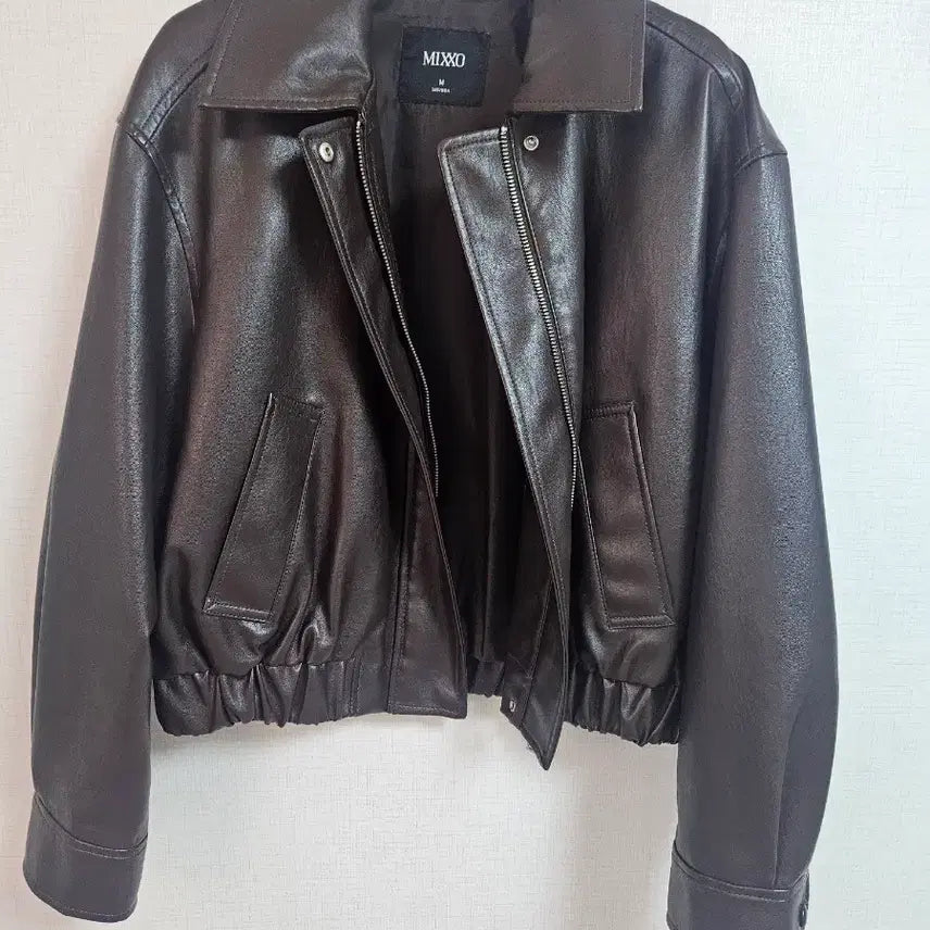 [BUNJANG] Mixxo Leather Jacket / 미쏘 레더자켓