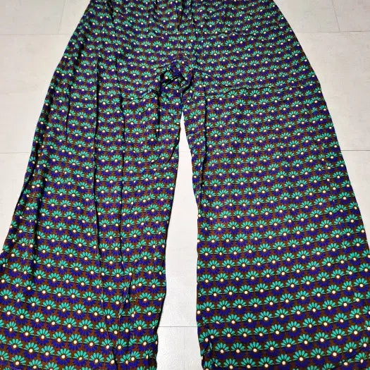 [BUNJANG] Thursday Island Ethnic Pattern Wide Rayon Banding Pants / 써스데이아일랜드 에스닉 패턴 와이드 인견 밴딩팬츠 폴1327