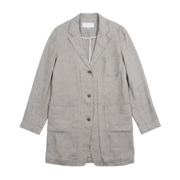 [BUNJANG] Lusso 100% Linen Three-Button Jacket / 여성8 / 루쏘 린넨100 쓰리버튼 자켓GR 35-41